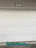 Glow in the dark house address numbers aluminum (price for a single number)