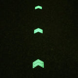 Glow in the dark stairs or floor safety sign(outline arrows)
