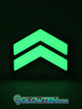 Glow in the dark stairs or floor safety sign(thick arrows)