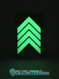 Glow in the dark safety floor direction sign with anti-slip