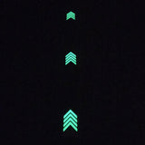 Glow in the dark floor direction safety sign 4 arrows glow