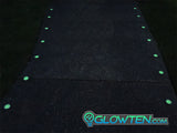 Glow in the dark safety ground marker with toughened glass and stainless steel