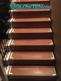 Glow in the dark stairs left and right safety sign(price per a pair)