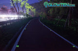 Glow in the dark road safety marker with reflective
