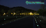 Glow in the dark road safety marker with reflective