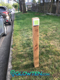 Glow in the dark road safety marker with reflective