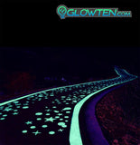 Glow in the dark stones medium for ground patterns & decorations (Price per pound)