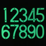 Glow in the dark house address numbers aluminum (price for a single number)