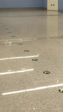 Glow in the dark safety circular floor exit sign