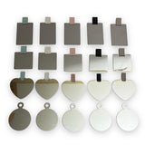 Unbreakable Stainless Steel Compact Makeup Mirror(Non-Glass) with Leather Case (Assorted Styles and Colours)