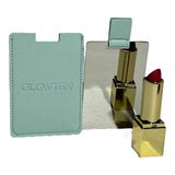 Unbreakable Stainless Steel Compact Makeup Mirror(Non-Glass) with Leather Case (Assorted Styles and Colours)