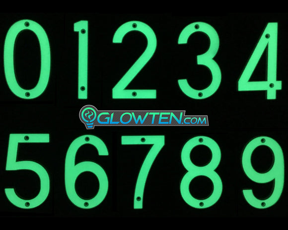 Glow in the Dark House Address Numbers