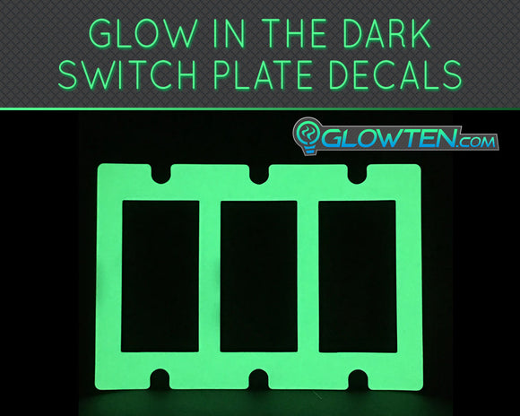 Glow in the Dark Switch Plate Decals