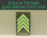 Glow in the dark safety floor direction sign with anti-slip