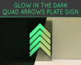 Glow in the dark safety floor direction sign with anti-slip