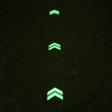 Glow in the dark stairs or floor safety sign(thick arrows)