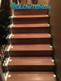 Glow in the dark stairs safety sign round