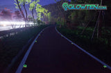 Glow in the dark road safety marker with reflective